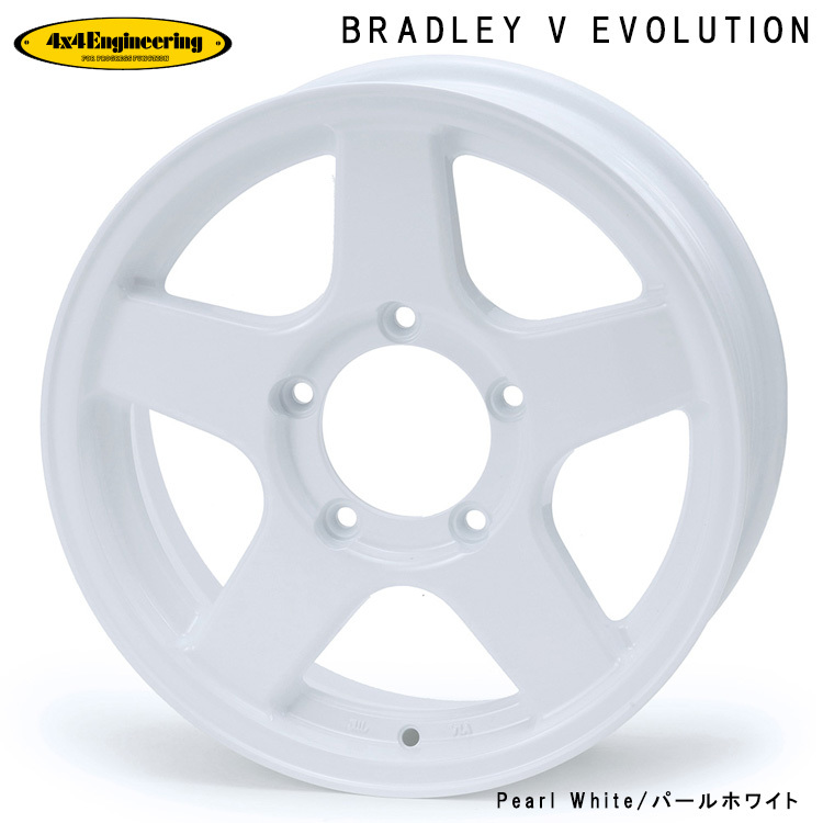 送料無料 フォーバイフォー エンジニアリング BRADLEY V EVOLUTION 5.5J-16 +22 5H-139.7 (16インチ) 5H139.7 5.5J+22【4本セット 新品】