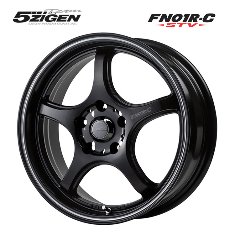 送料無料 5次元 FN01R-C STV 4B-12 +42 4H-100 (12インチ) 4H100 4B+42【2本セット 新品】
