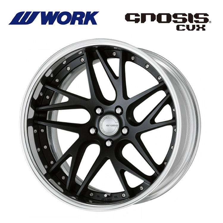 送料無料 ワーク GNOSIS CVX FULL REVERSE ディープコンケイブ DEEP RIM Wdisk 8J-19 +23～3 5H-112 【4本セット 新品】_画像1