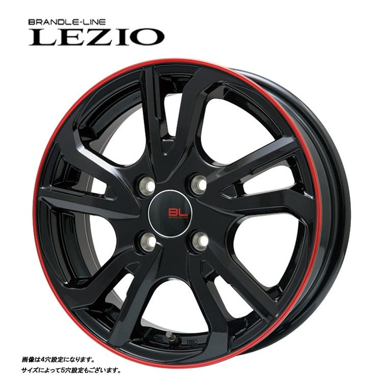 送料無料 ブランドルライン LEZIO 6.5J-16 +48 5H-114.3 (16インチ) 5H114.3 6.5J+48【4本セット 新品】