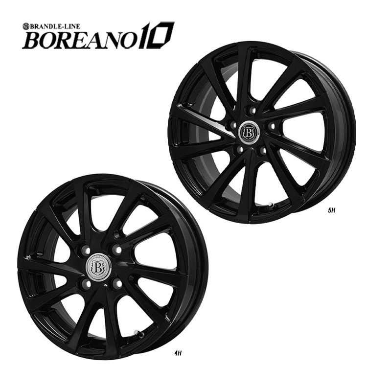 送料無料 ブランドルライン BOREANO10 7.5J-18 +48 5H-100 (18インチ) 5H100 7.5J+48【1本単品 新品】_画像1