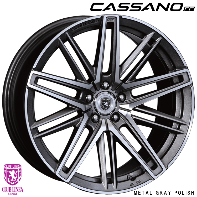 送料無料 クラブリネア CASSANO FF 8.5J-20 +28 5H-112 (20インチ) 5H112 8.5J+28【4本セット 新品】_画像1