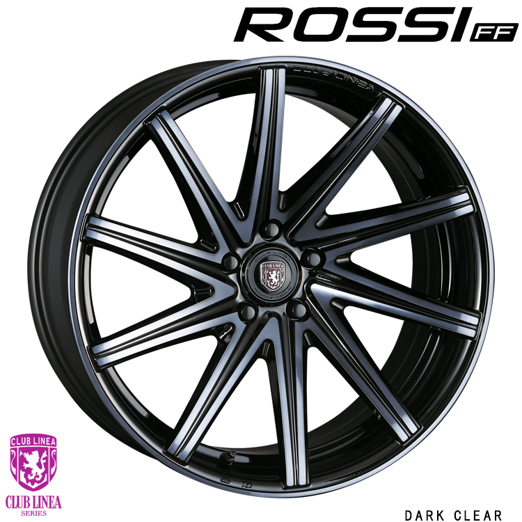 送料無料 クラブリネア ROSSI FF 8.5J-20 +33 5H-114.3 (20インチ) 5H114.3 8.5J+33【2本セット 新品】_画像1