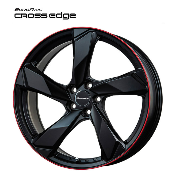 送料無料 ユーロアクシス CROSS Edge 7.5J-18 +50 5H-108 (18インチ) 5H108 7.5J+50【1本単品 新品】_画像1