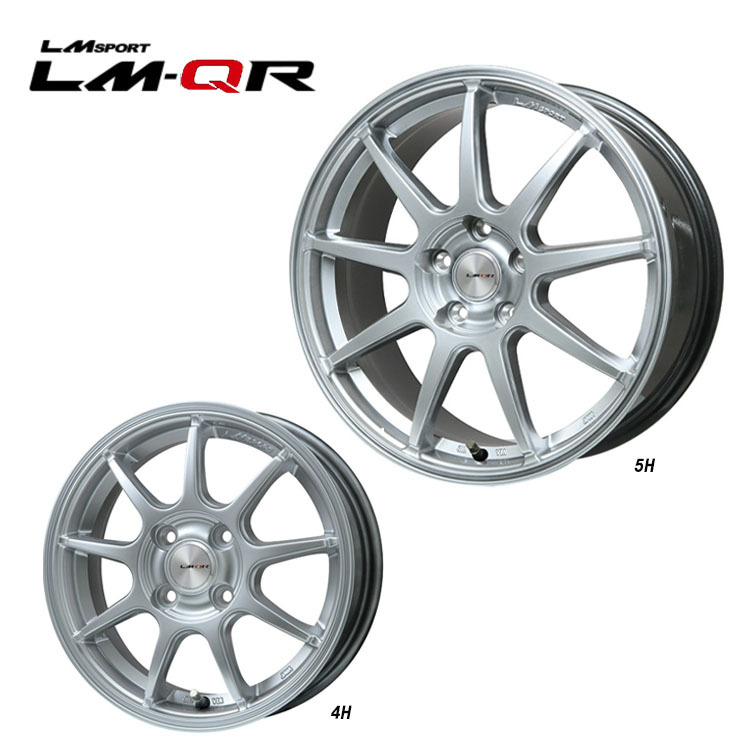 送料無料 レアマイスター LM SPORT LM-QR 6J-16 +50 4H-100 (16インチ) 4H100 6J+50【4本セット 新品】