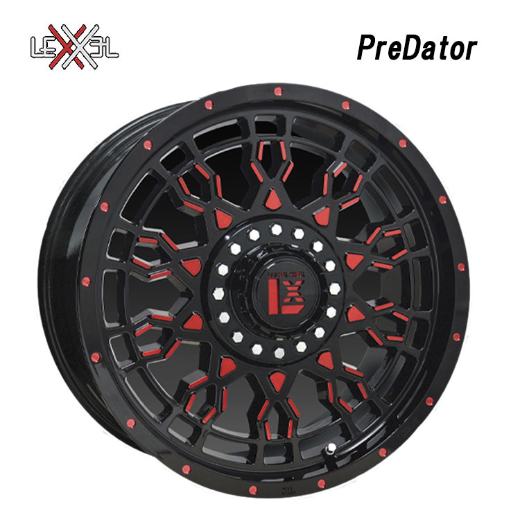 送料無料 オフビート LEXXEL PreDator for offroad style 8J-17 +38 10H-127 (17インチ) 10H127 8J+38【2本セット 新品】