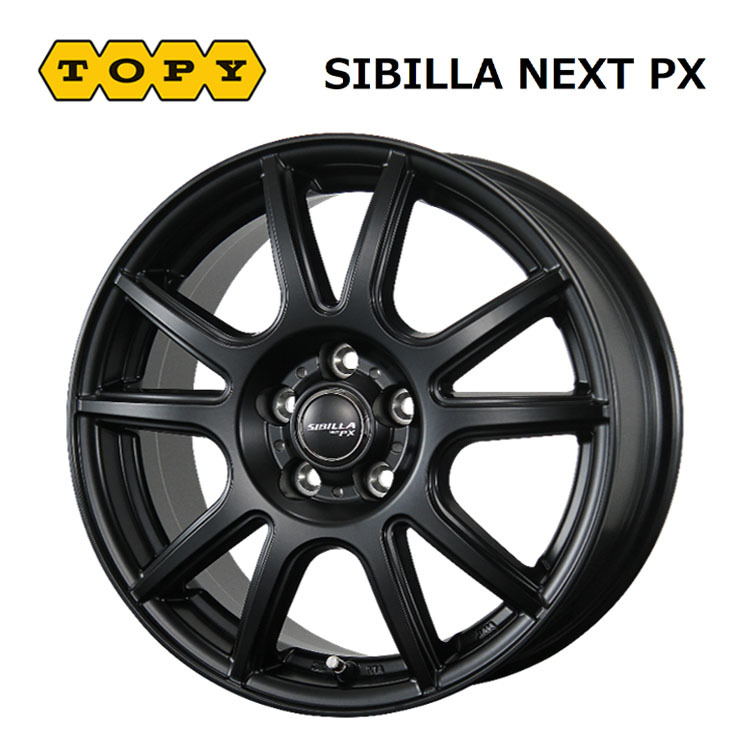 送料無料 トピー SIBILLA NEXT PX 6.5J-16 +48 5H-100 (16インチ) 5H100 6.5J+48【2本セット 新品】_画像1