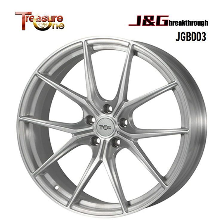 送料無料 トレジャーワン J&G breakthrough JGB003 8.5J-20 +35 5H-120 (20インチ) 5H120 8.5J+35【1本単品 新品】_画像1