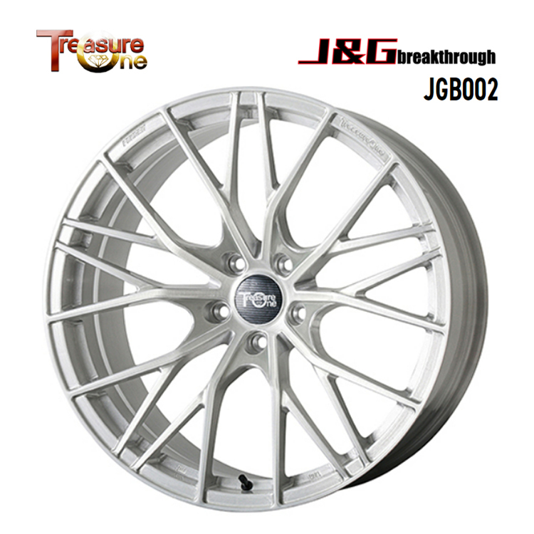 送料無料 トレジャーワン J&G breakthrough JGB002 9.5J-20 +45 5H-112 (20インチ) 5H112 9.5J+45【4本セット 新品】_画像1