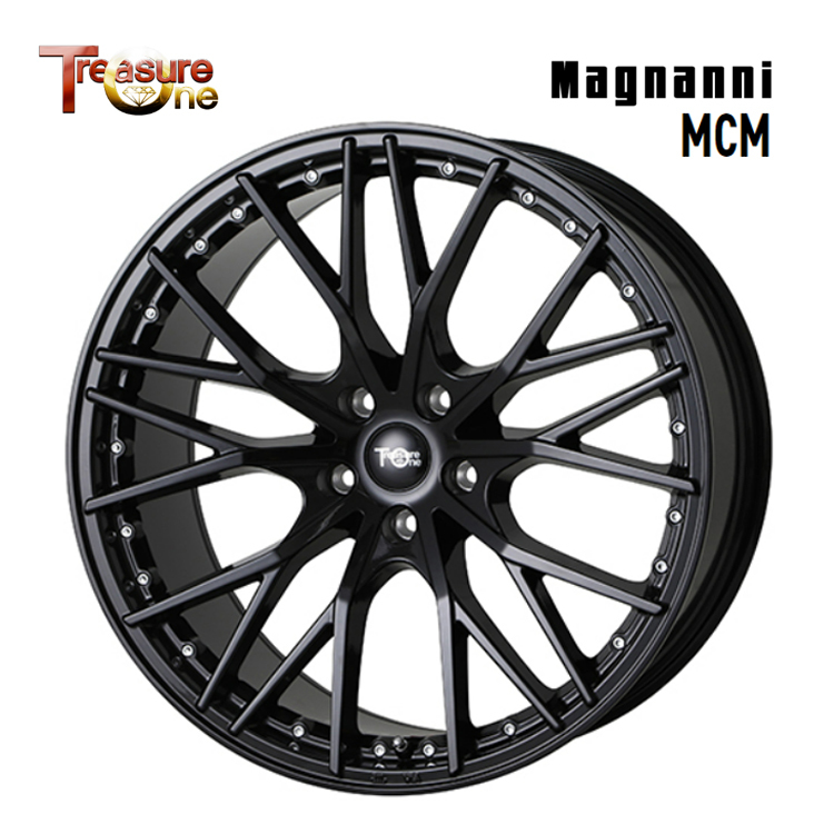 送料無料 トレジャーワン Magnanni MCM 7.5J-18 +25 5H-112 (18インチ) 5H112 7.5J+25【1本単品 新品】_画像1