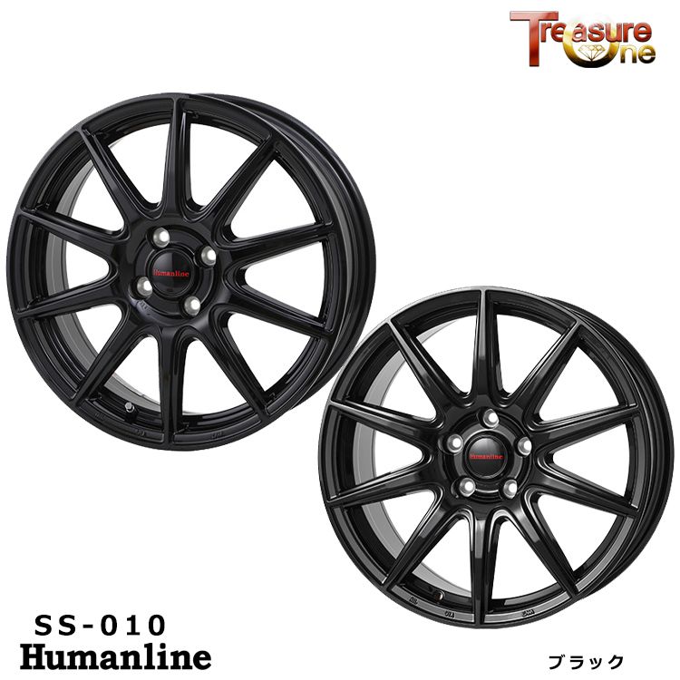 送料無料 トレジャーワン Humanline SS-010 6.5J-16 +48 5H-114.3 (16インチ) 5H114.3 6.5J+48【1本単品 新品】_画像1