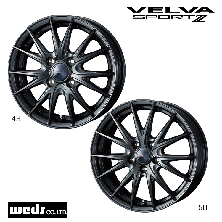 送料無料 ウェッズ VELVA SPORT2 8J-18 +45 5H-114.3 (18インチ) 5H114.3 8J+45【2本セット 新品】_画像1