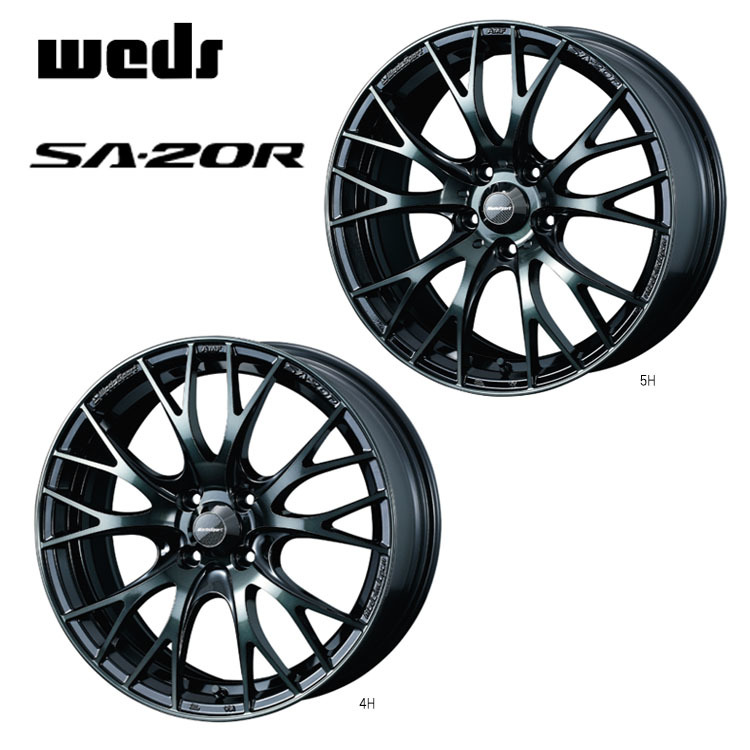 送料無料 ウェッズ WedsSport SA-20R 5J-16 +45 4H-100 (16インチ) 4H100 5J+45【1本単品 新品】_画像1