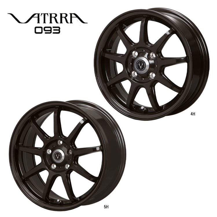 送料無料 ハートボイス VATRRA 093DB 7J-17 +40 5H-114.3 (17インチ) 5H114.3 7J+40【1本単品 新品】