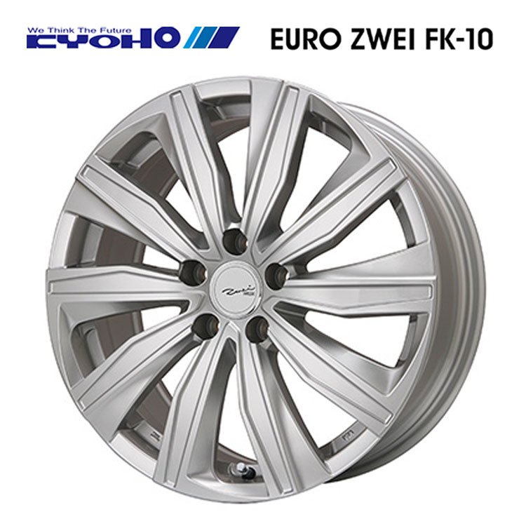 送料無料 共豊 EURO ZWEI FK-10 6J-15 +43 5H-112 (15インチ) 5H112 6J+43【4本セット 新品】_画像1