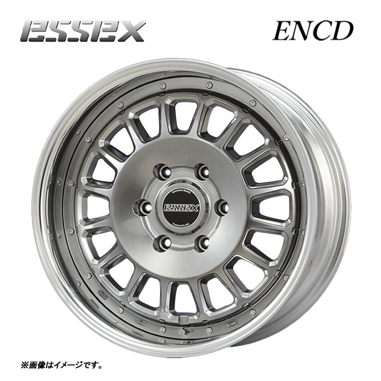 送料無料 エセックス ENCD-19 11.5J-19 -28～50 6H-139.7 (19インチ) 6H139.7 11.5J-28～50【1本単品 新品】