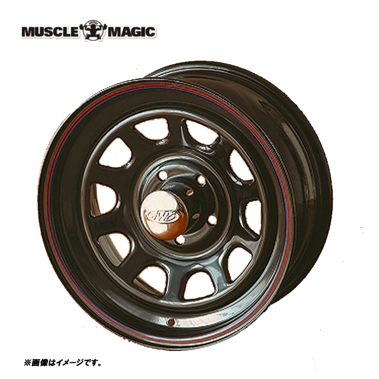 送料無料 マッスルマジック AWC デイトナ USA 7J-16 +30 6H-139.7 (16インチ) 6H139.7 7J+30【1本単品 新品】_画像1