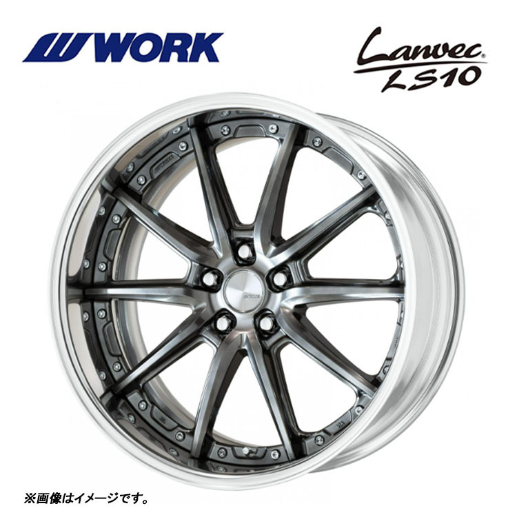 送料無料 ワーク Lanvec LS10 FULL REVERSE STANDARD Adisk 12.5J-20 +68～－39 5H-114.3 【4本セット 新品】_画像1