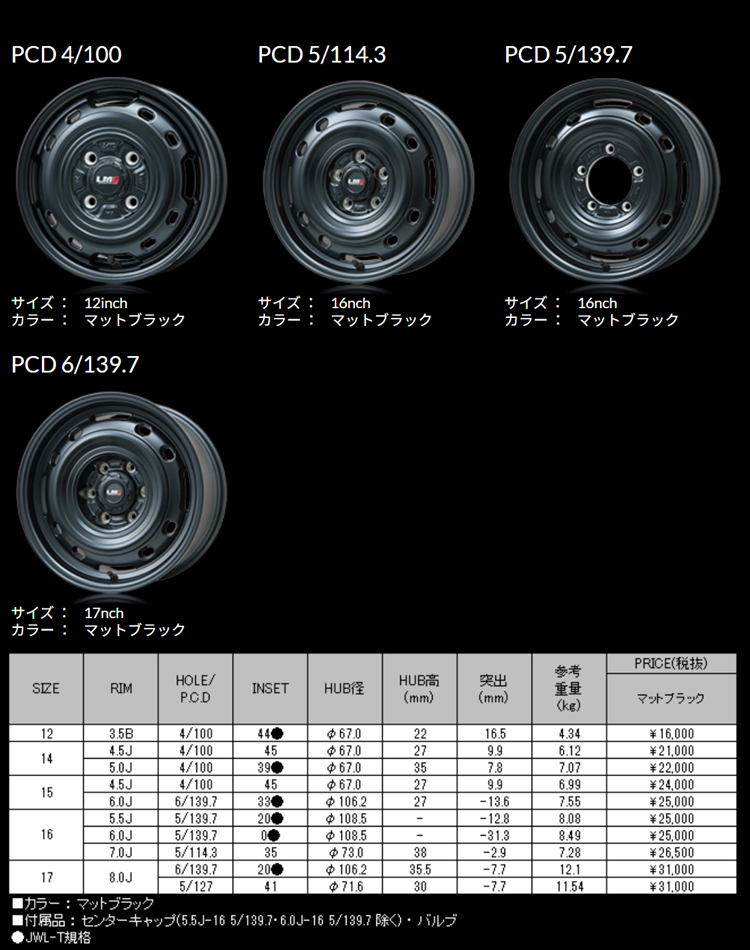 送料無料 レアマイスター LMG OFF-STYLE II(MB) 6J-16 +0 5H-139 (16インチ) 5H139 6J+0【4本セット 新品】_画像2