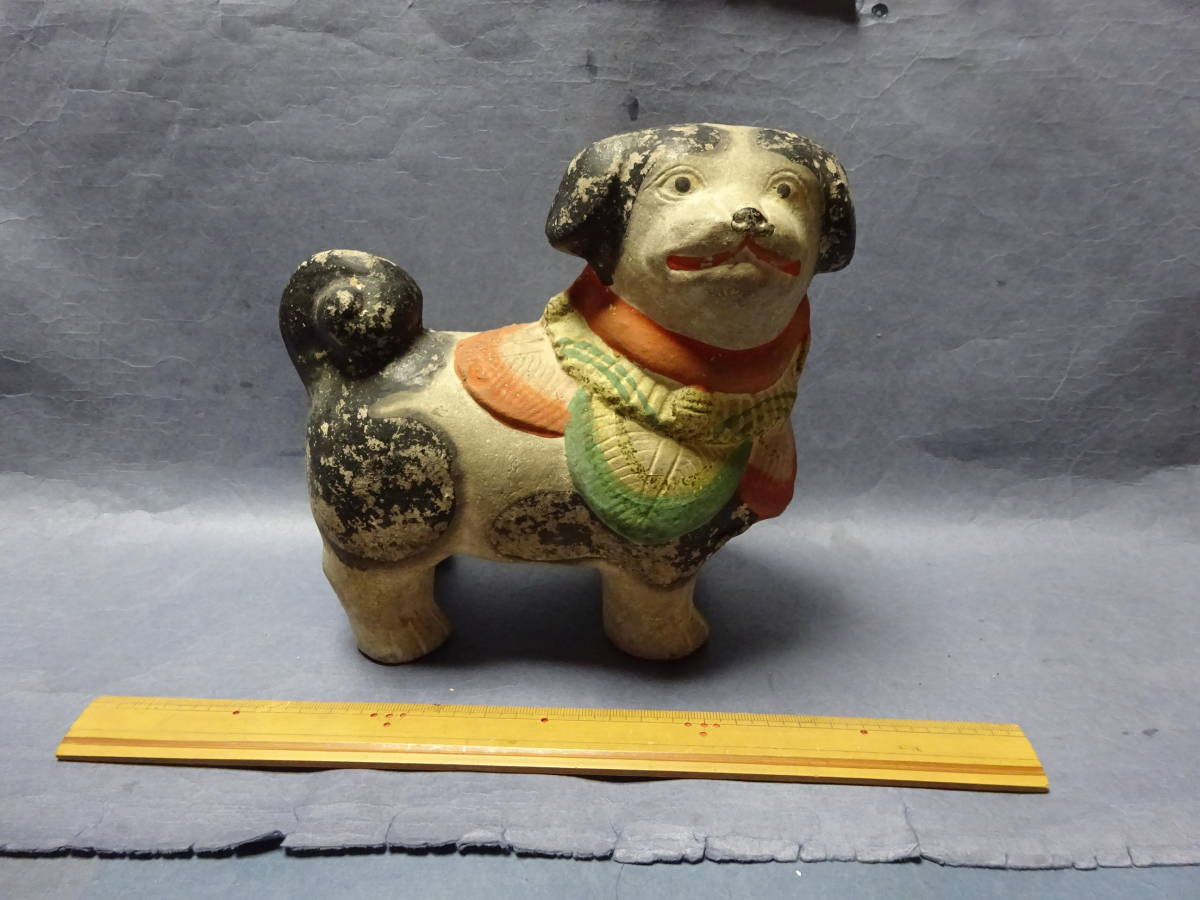 正規激安 （３）郷土玩具 古土人形 犬 これも明治時代のものと思います