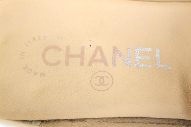 20A シャネル CHANEL ココマーク エナメル ローファー ホワイト G363433 [36.5] レディース スリップオン フラットシューズ パンプス  N12の画像6