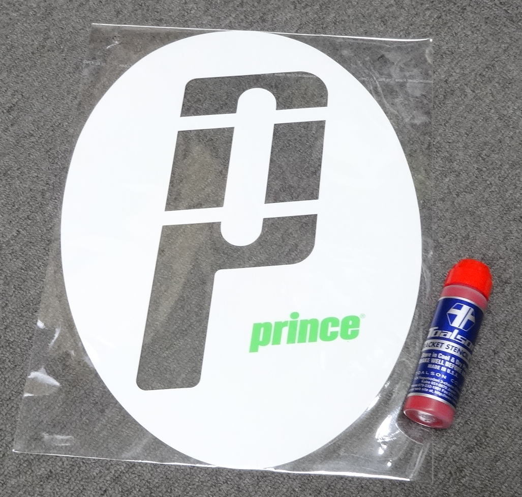 * Prince [ бейсбол теннис для ] stencil Mark &toaruson stencil чернила красный. комплект ③