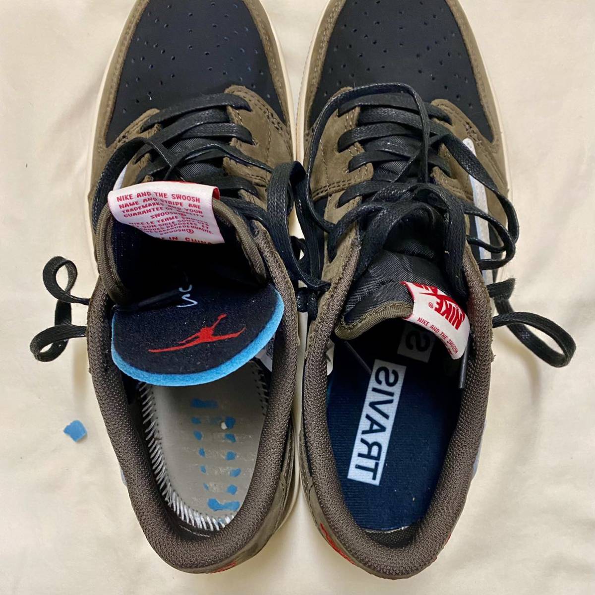 Travis Scott × Nike Air Jordan 1 Low OG SP US9 27cm ダークモカ_画像6