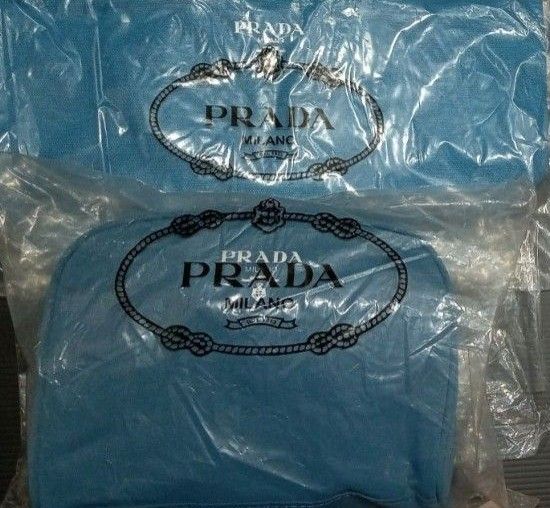 PRADA】 新品未使用限定非売品プラダノベルティ ブルートートバック