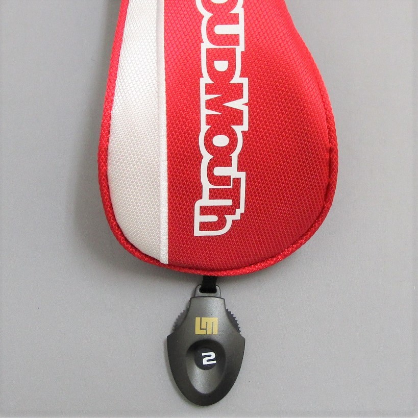 ラウドマウス UT レッド 994(LM-HC0012/UT) LoudMouth ユーティリティ ハイブリッド シンプル レッド×ホワイト Red White ヘッドカバーの画像3