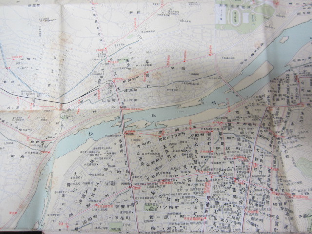 ◯ 岐阜市街図 1万分の1 大衆書房_画像3