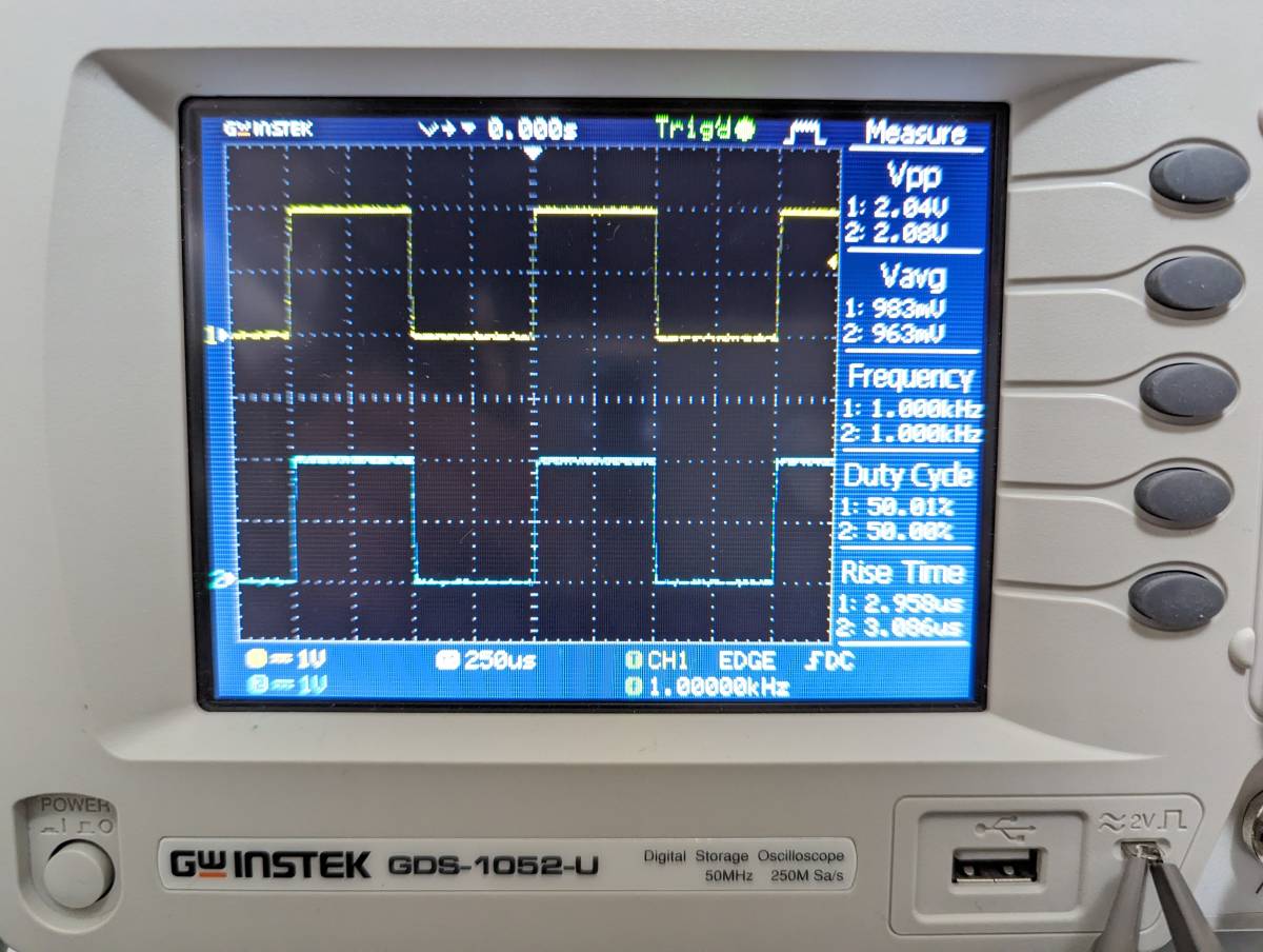 GWインステック GDS-1052-U 2ch 50MHz デジタルストレージオシロスコープ_画像2