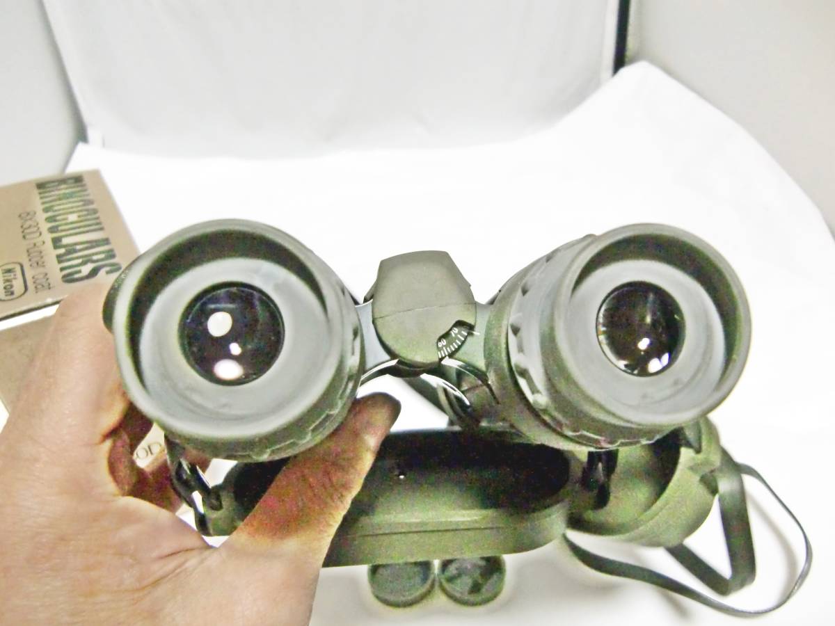 USED Nikon BINOCULARS 8×30D Rubber coat 双眼鏡 箱、カバー付 ニコン _画像4