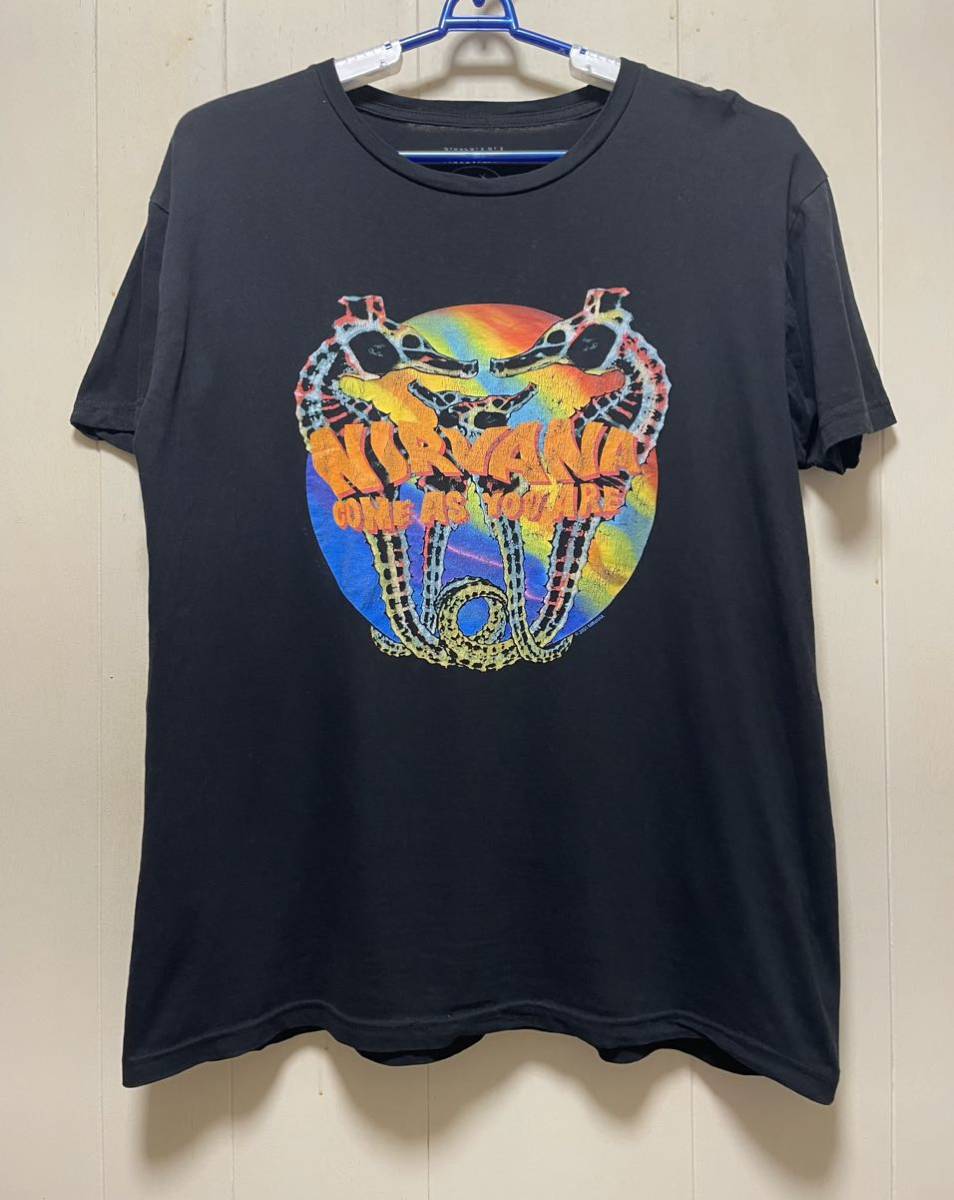 NIRVANAニルバーナCOME AS YOU ARE Tシャツ　コピーライト　バンド Tロック Tミュージック T古着_画像3