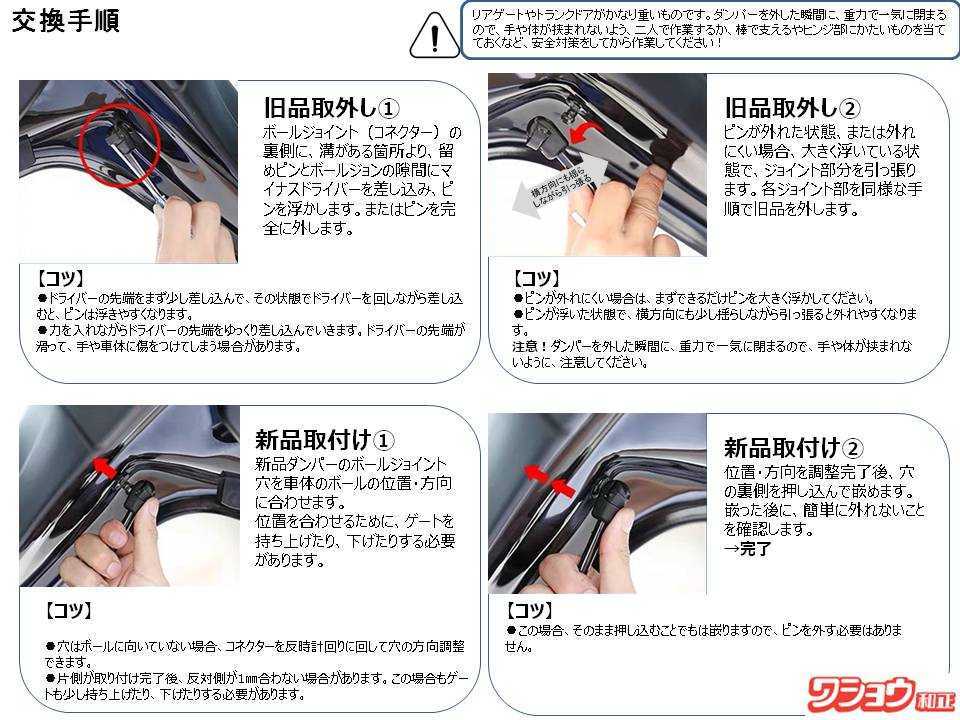 減衰機能　120系マークX　180系ゼロクラウンアスリート/ロイヤル/マジェスタ共通　180系トランクダンパーの左右2本　国内スピード発送_画像8