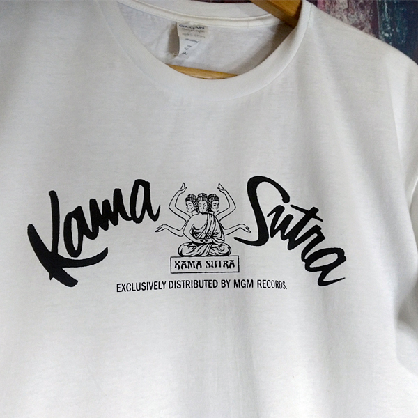 送込　Kama Sutra Records　カーマ スートラ レコード　半袖Tシャツ　白　Lサイズ_画像2