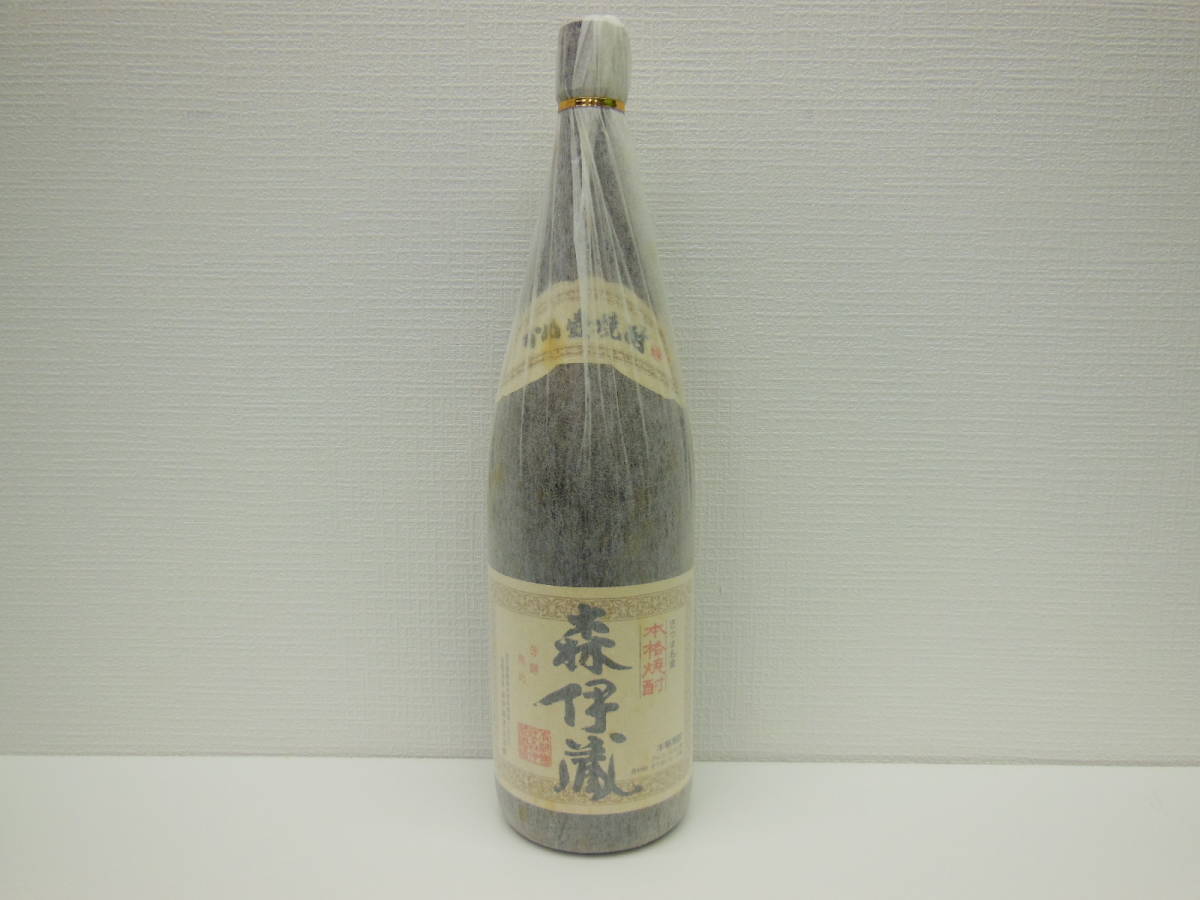 595 酒祭 焼酎祭 森伊蔵 旧ラベル 1800ml 25度 未開栓 和紙シミ汚れ有 森伊蔵酒造 かめ壺焼酎 本格焼酎 芋焼酎 古酒_画像1