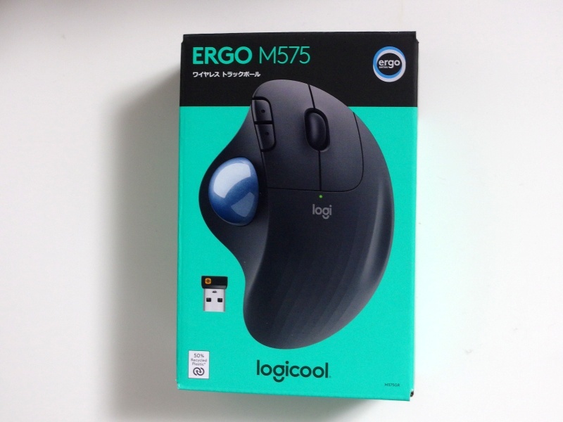 送料無料 logicool ERGO M575 ロジクール ワイヤレストラックボール_画像1