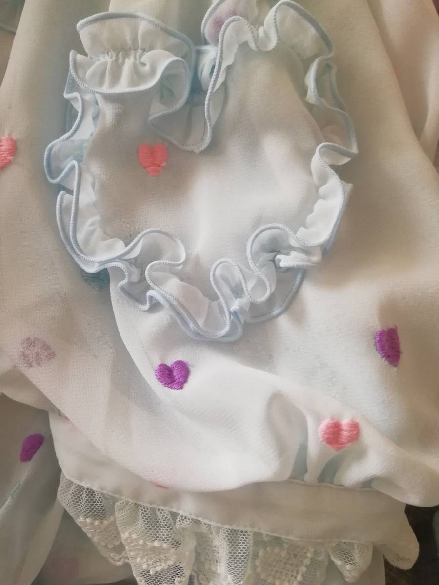  Angelic Pretty Candy Petit Heart круг воротник блуза sax angelic pretty новый товар Heart рисунок tops короткий рукав бледно-голубой 