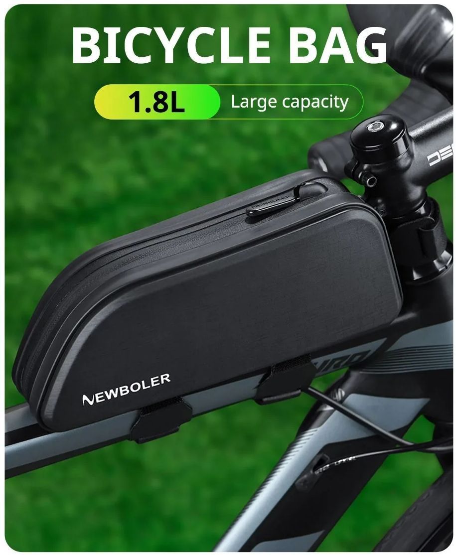 Newboler* high capacity *1.8L* top tube bag * waterproof * frame bag * bike packing *brube* long ride * gravel ride 