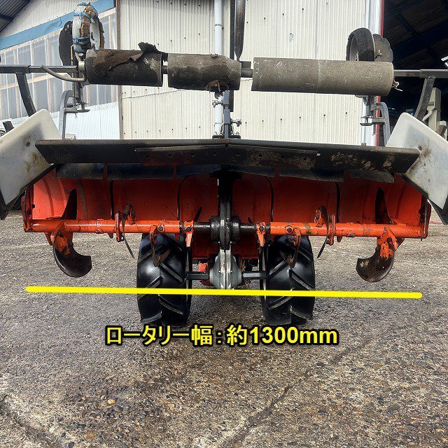 栃木 クボタ 管理機 マルチャー TA800N-SC ハッスルロータリーマルチ 水田 ビニール 管理機 耕運機 リコイル式 中古の画像2