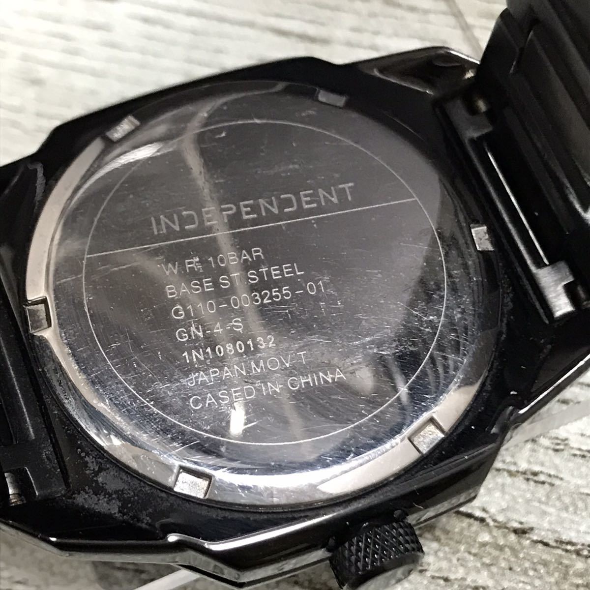 167-0968 INDEPENDENT インディペンデント メンズ腕時計 金属ベルト