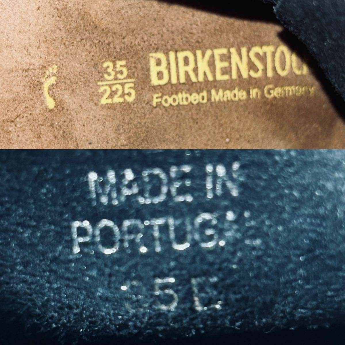 BIRKENSTOCK Birkenstock Maine leather shoes suede 35E 22.5cm black *AE