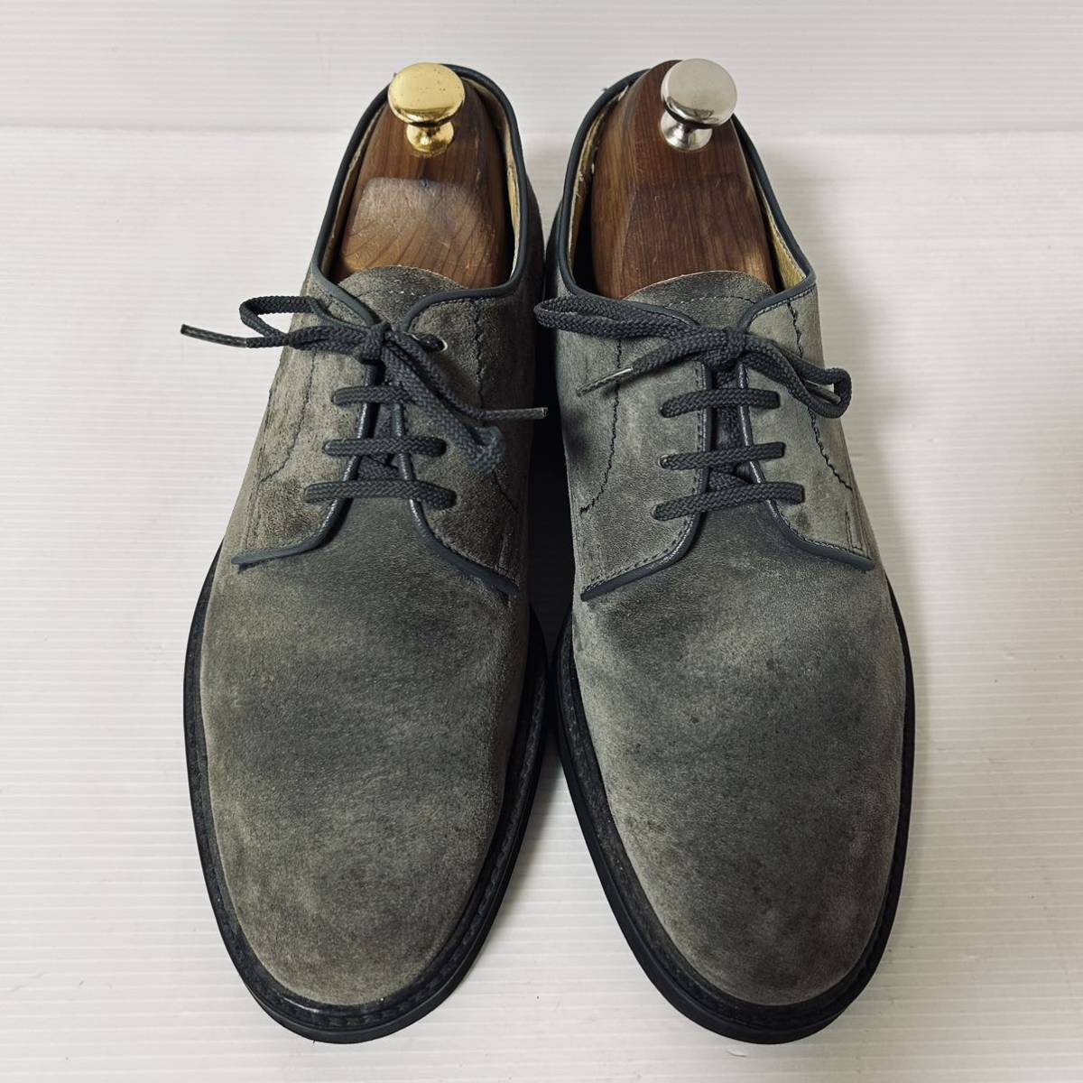 [ beautiful goods ]Hush Puppies is shupapi- large . made shoes plain tu suede leather sneakers 26cm gray *52