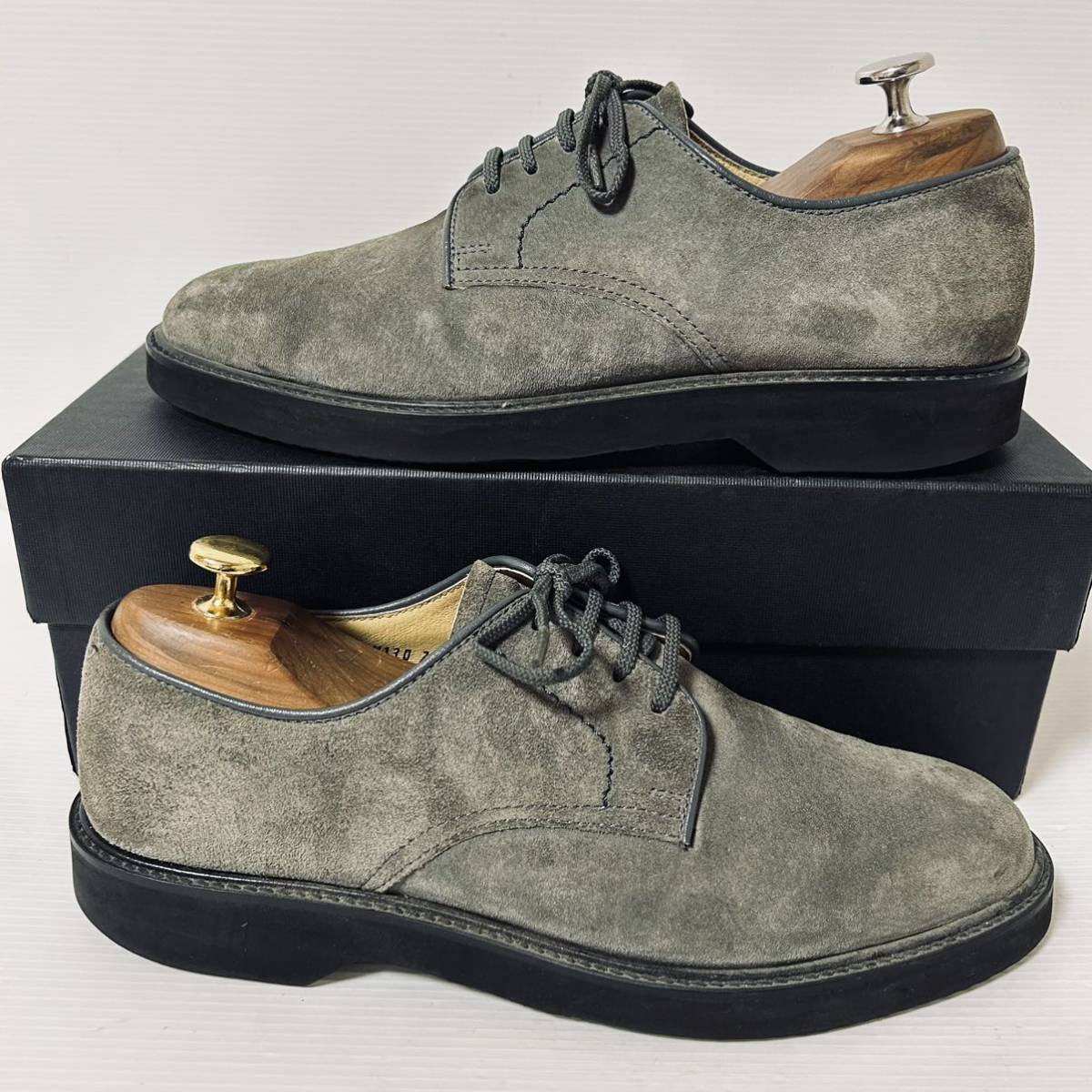 [ beautiful goods ]Hush Puppies is shupapi- large . made shoes plain tu suede leather sneakers 26cm gray *52