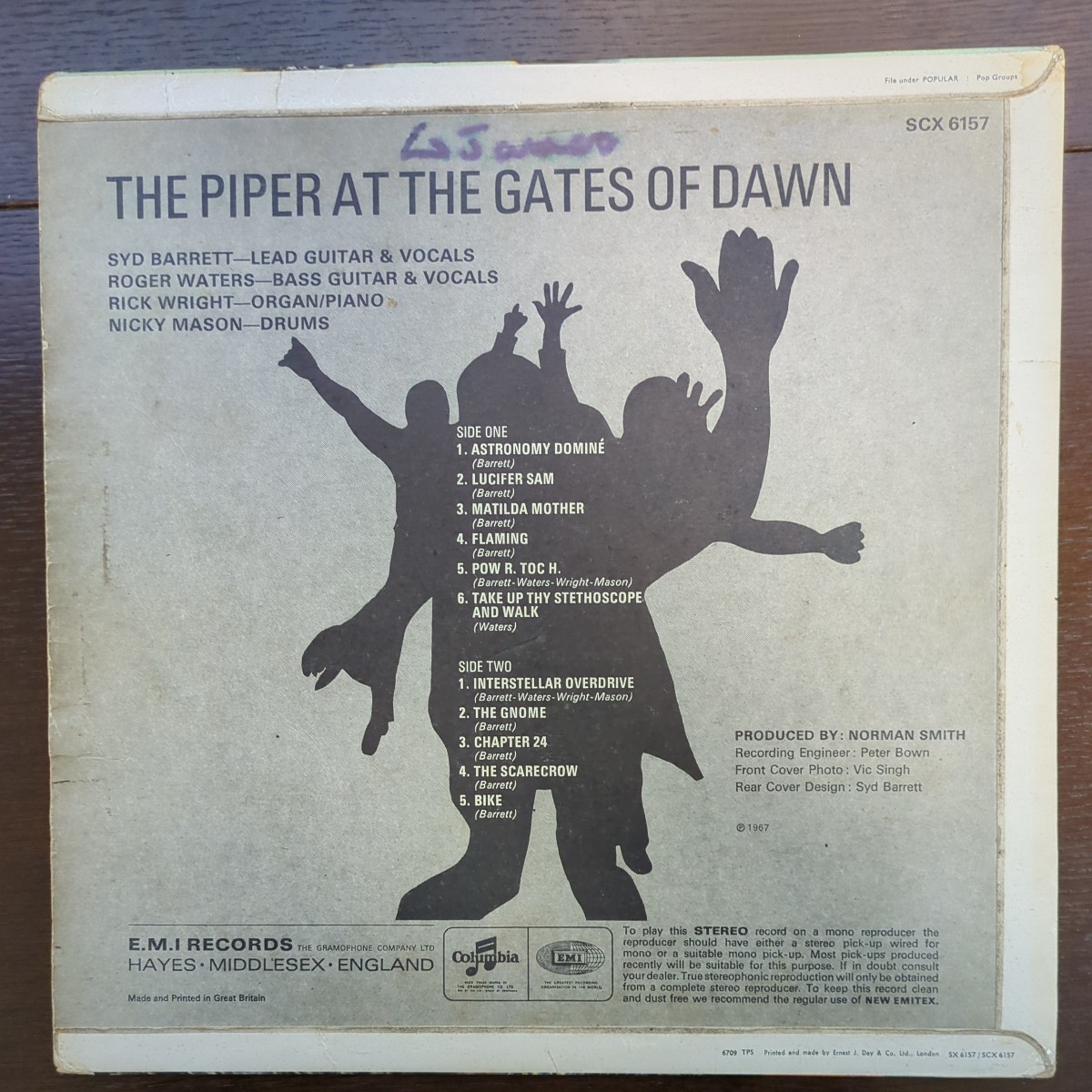 UK original Pink Floyd Piper At The Gates Of Dawn ピンク・フロイド 夜明けの口笛吹きsyd analog record レコード LP アナログ vinyl_画像2