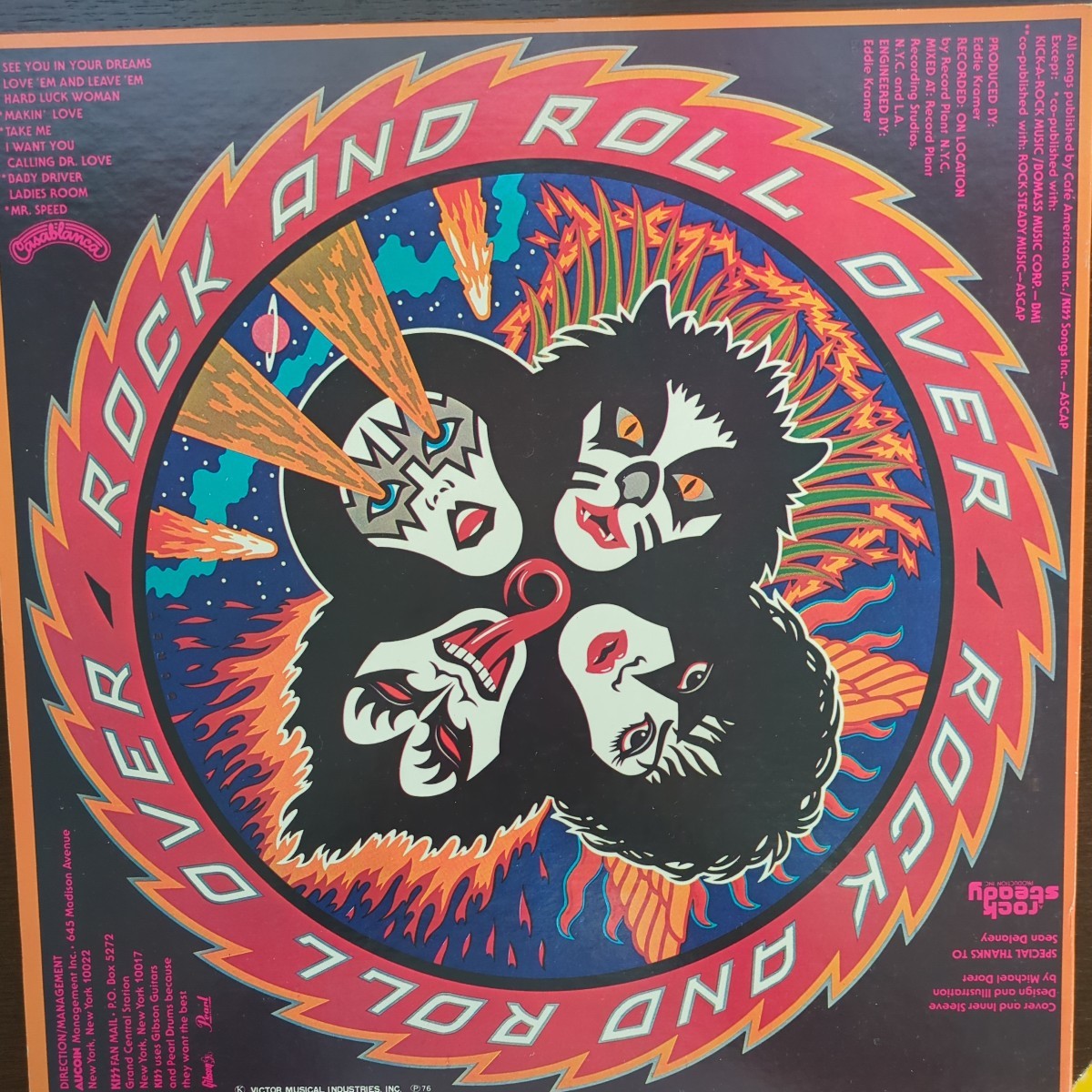 Kiss Rock And Roll Over キッス 地獄のロック・ファイアー analog record レコード LP アナログ vinyl_画像7
