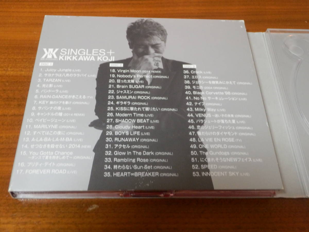 吉川晃司 CD3枚組ベストアルバム「SINGLES＋」30周年記念コンプリート シングル コレクション_画像4