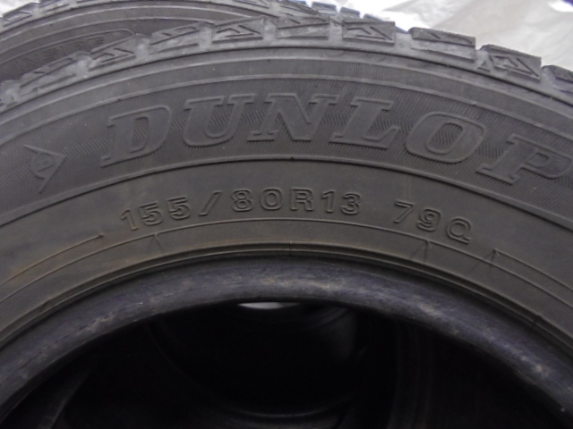 17年製造 ダンロップ WM01 155/80R13 4本 中古品 発送１ケ口_画像2