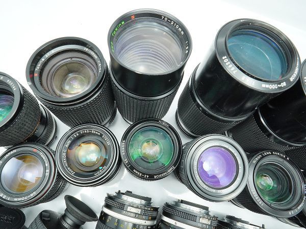 ★ニコン 純正MFレンズなど★EL-NIKKOR/NIKKOR-Q・C/SERIES E/Tokina/TAMRON/PK-13/TC-200/ 等 計:40点まとめ【ジャンク品】29181_画像8