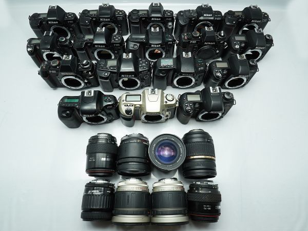 ★ニコン AF一眼&レンズなど★F90X/F80/F70/F60/F50/F-401s/TAMRON/ 等 計:25点まとめ【ジャンク品】29233_この写真にあるものが全て